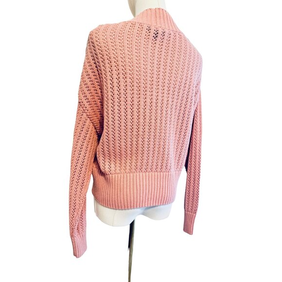 Marc New York Andrew Marc Large Pink/Mauve Knit Sweater - Picture 5 of 9